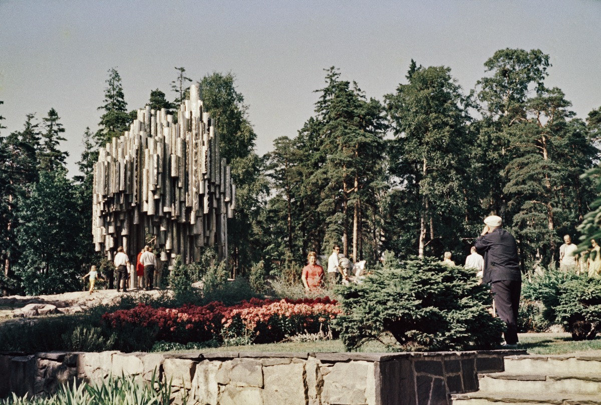Sibelius-monumentti Sibeliuksen puistossa.