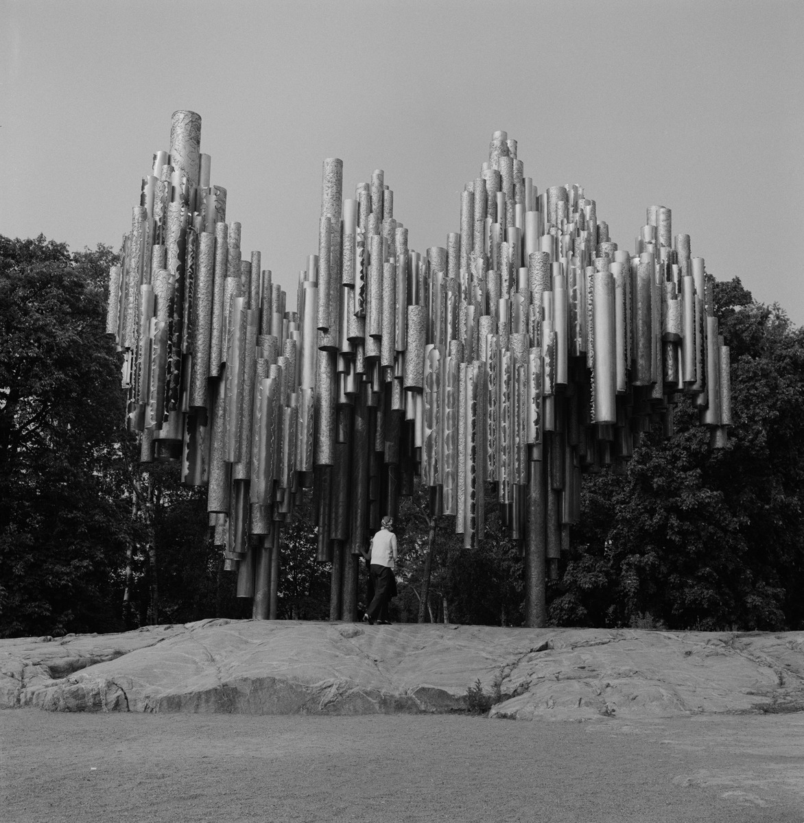 Sibelius-monumentti  Sibeliuksen puistossa