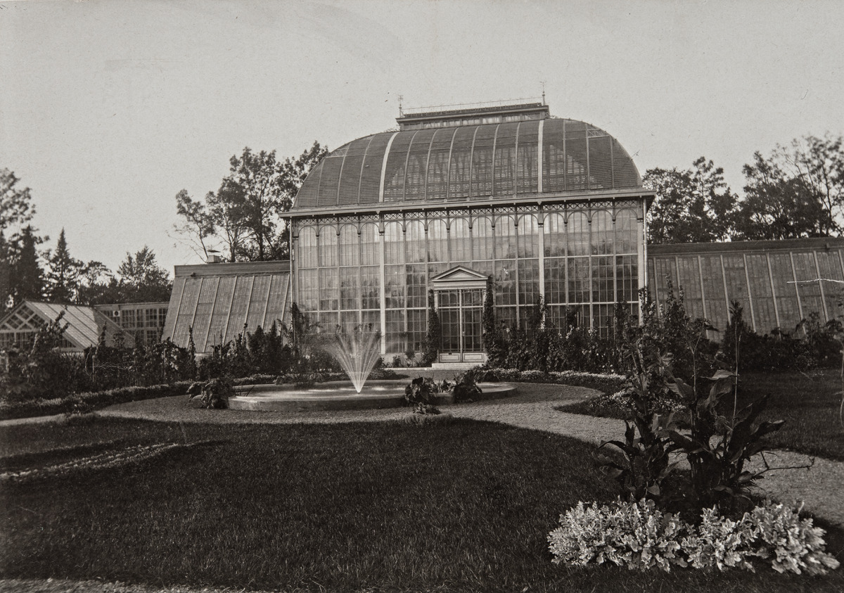Yliopiston kasvitieteellisen puutarhan palmusali, rakennettu 1889, arkkitehti Gustaf Nyström
