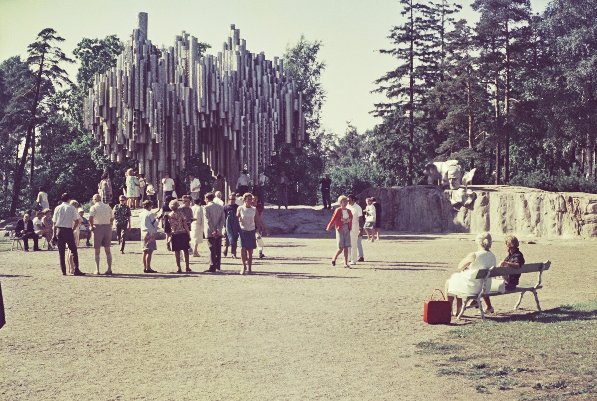 Sibelius-monumentti Sibeliuksen puistossa.