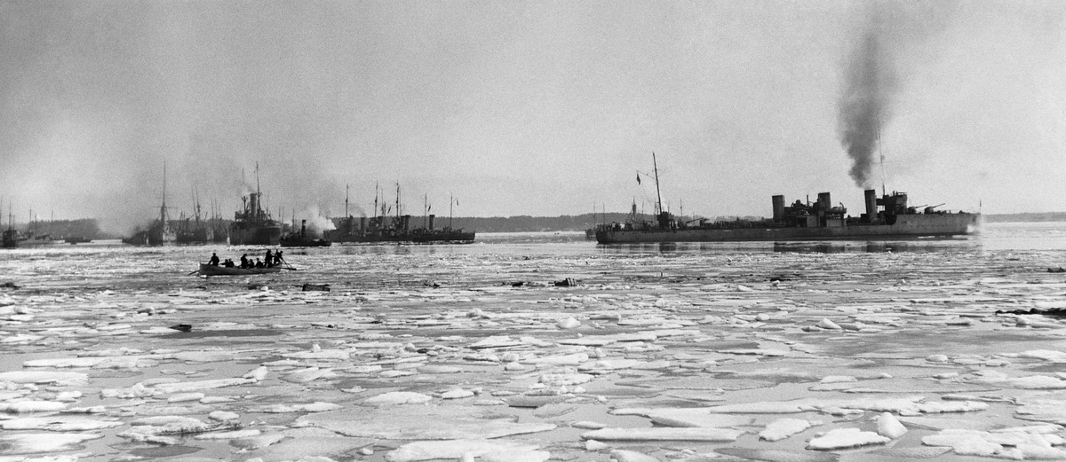 Helsingin valtaus 1918, Venäjän Itämeren laivastoa (mm